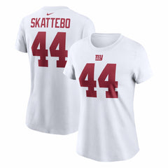 New York Giants Nike Cam Skattebo Women's Name & Number T-Shirt