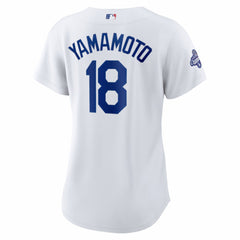 Yoshinobu Yamamoto Los Angeles Dodgers Nike Women's 2025 World Series Champions Home Replica Jersey | MLB On Sale