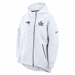New England Patriots Nike Women's Super Bowl LX Opening Night Tech Fleece Full-Zip Hoodie