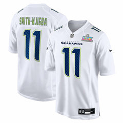 Seattle Seahawks Nike Jaxon Smith-Njigba Super Bowl LX Patch Tundra Fashion Game Jersey