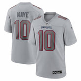New England Patriots Nike Drake Maye Atmosphere Fashion Game Jersey