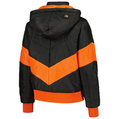 Cincinnati Bengals The Wild Collective Women's Puffer Full-Zip Hoodie