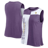 Minnesota Vikings Fanatics Women's Script Color Block Tank Top