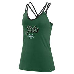 New York Jets Fanatics Women's Go For It Strappy Crossback Tank Top