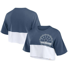Dallas Cowboys Fanatics Women's Boxy Color Split Cropped T-Shirt