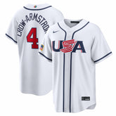 Pete Crow-Armstrong USA Baseball 2026 World Baseball Classic Home Stadium Jersey - White