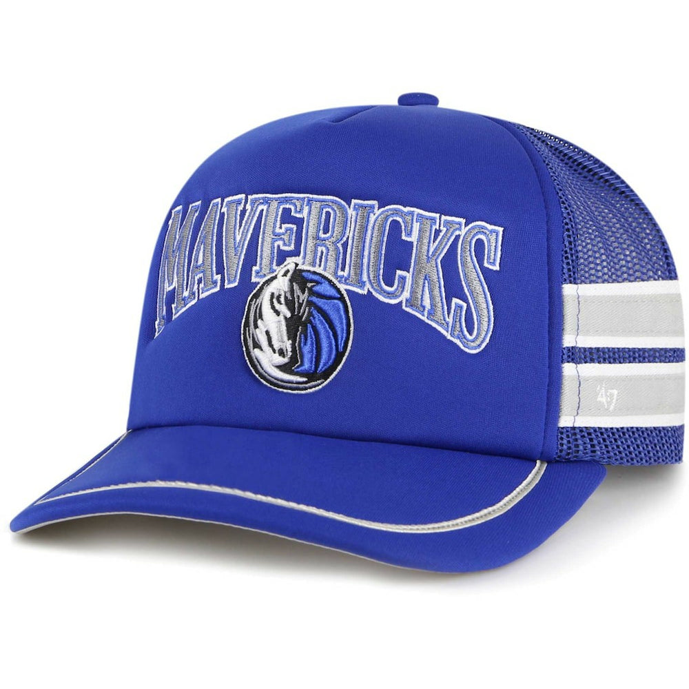 Dallas Mavericks '47 Sidebrand Stripes Trucker Adjustable Hat sale On Sale