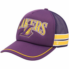 Los Angeles Lakers '47 Sidebrand Stripes Trucker Adjustable Hat On Sale