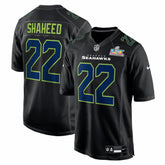 Seattle Seahawks Nike Rashid Shaheed Super Bowl LX Patch Carbon Fashion Game Jersey