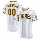 San Diego Padres Home Authentic Custom Jersey - White
