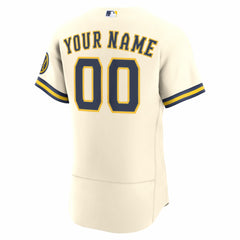 Milwaukee Brewers Nike Home Authentic Custom Jersey | MLB Near me