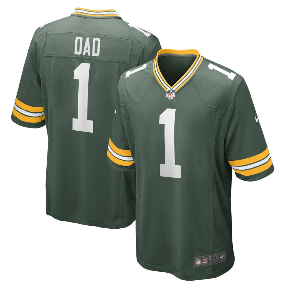 Green Bay Packers Nike Number 1 Dad Game Jersey