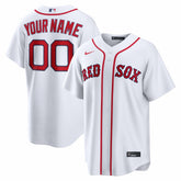 Boston Red Sox Home Replica Custom Jersey - White