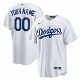 Los Angeles Dodgers Home Replica Custom Jersey - White
