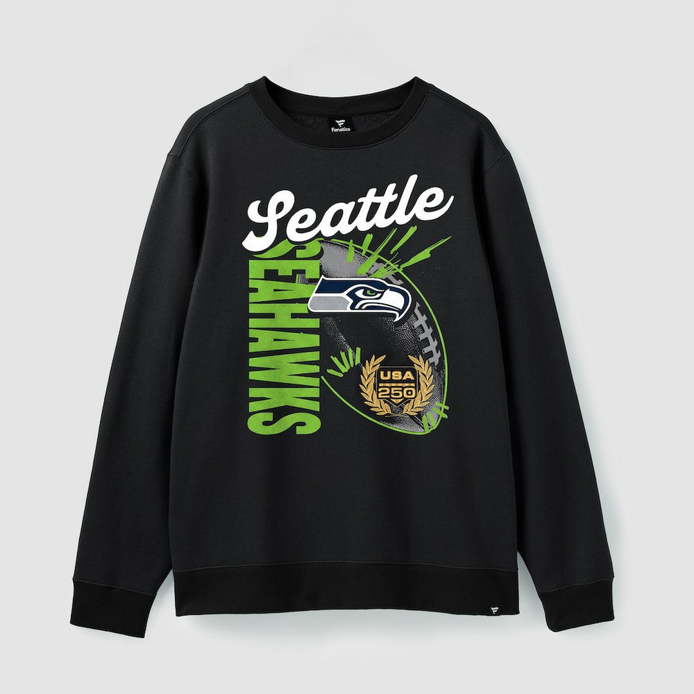 Seattle Seahawks Fanatics USA 250 Gold Standard Team Heritage Fleece Sweatshirt