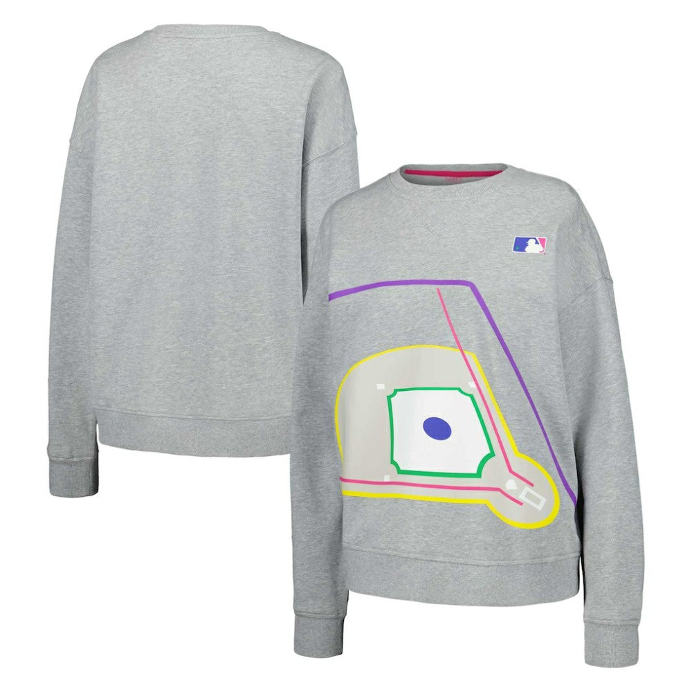 Terez MLB Women's Baseball Field Pullover Sweatshirt | MLB Discount