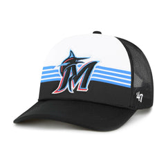 Miami Marlins '47 Lift Off Foam Front Mesh Trucker Adjustable Hat | MLB US