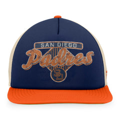 San Diego Padres Fanatics Cooperstown Collection Talley Foam Trucker Snapback Hat | MLB Outlet