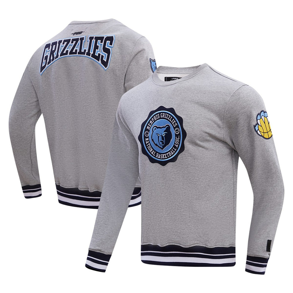 Memphis Grizzlies Pro Standard Crest Emblem Pullover Sweatshirt New