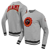 Miami Heat Pro Standard Crest Emblem Pullover Sweatshirt Online