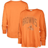 Cleveland Browns 47 brand '47 Women's Tom Cat Lightweight Long Sleeve T-Shirt