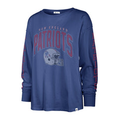 New England Patriots 47 brand '47 Women's Tom Cat Lightweight Long Sleeve T-Shirt