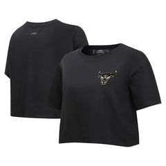 Chicago Bulls Pro Standard Women's Holiday Glam Boxy T-Shirt sale On Sale
