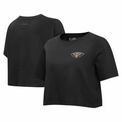 New Orleans Pelicans Pro Standard Women's Holiday Glam Boxy T-Shirt Outlet