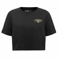New Orleans Pelicans Pro Standard Women's Holiday Glam Boxy T-Shirt Outlet
