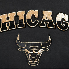 Chicago Bulls Pro Standard Women's Glam Cropped Pullover Sweatshirt - Black for sale Discount
