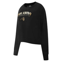 Orlando Magic Pro Standard Women's Glam Cropped Pullover Sweatshirt - Black cheap Online