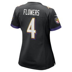 Baltimore Ravens Nike Zay Flowers Women's Alternate Game Jersey