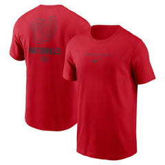 Washington Nationals Nike Large Logo Back Stack T-Shirt | MLB Outlet