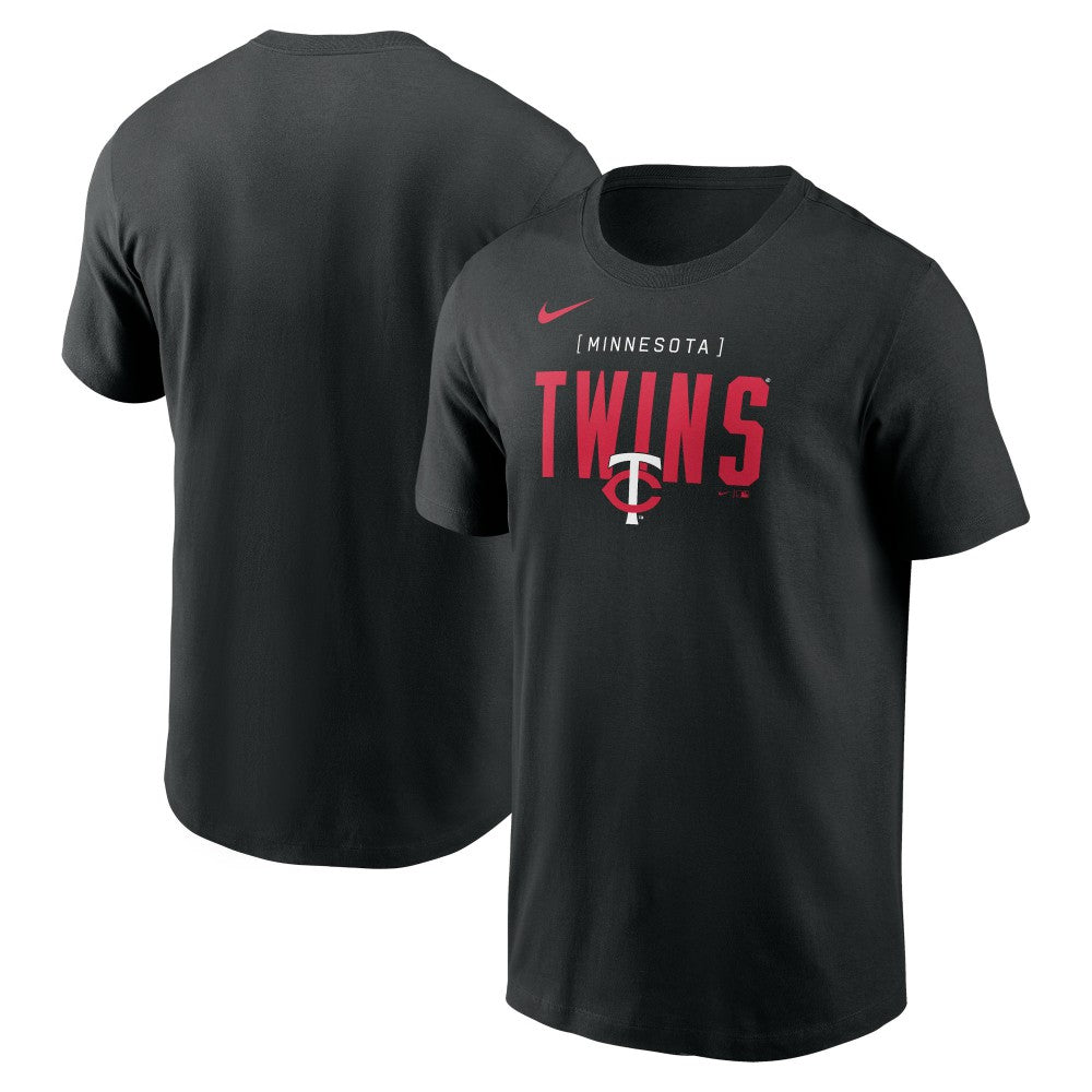 Minnesota Twins Nike Home Team Bracket Stack T-Shirt | MLB On Sale