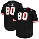 San Francisco 49ers Mitchell & Ness Jerry Rice Big & Tall Mesh Player Name & Number Top