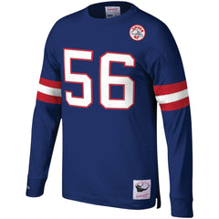 New York Giants Mitchell & Ness Lawrence Taylor Big & Tall Cut & Sew Player Name & Number Long Sleeve T-Shirt