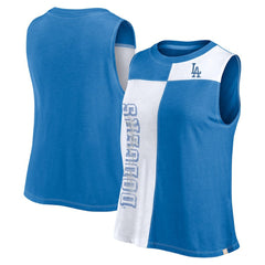 Los Angeles Dodgers Fanatics Women's Color-Block Tank Top | MLB Outlet