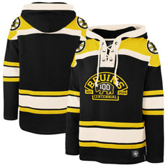 Boston Bruins '47 100th Anniversary Superior Lacer Pullover Hoodie Outlet