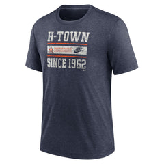 Houston Astros Nike Cooperstown Collection Local Stack Tri-Blend T-Shirt | MLB Near me