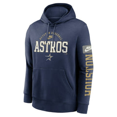 Houston Astros Nike Cooperstown Collection Splitter Club Fleece Pullover Hoodie | MLB On Sale