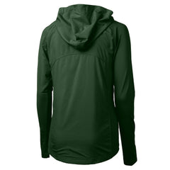 Philadelphia Eagles Cutter & Buck Women's Gridiron Classics Logo Adapt Eco Knit Hybrid Recycled Full-Zip Hoodie
