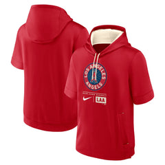 Los Angeles Angels Nike City Connect Color Block Short Sleeve Pullover Hoodie | MLB Shop