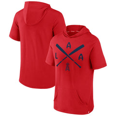 Los Angeles Angels Fanatics Iconic Rebel Short Sleeve Hooded Top | MLB New