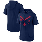 Minnesota Twins Fanatics Iconic Rebel Short Sleeve Hooded Top | MLB Sale