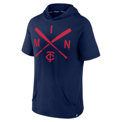 Minnesota Twins Fanatics Iconic Rebel Short Sleeve Hooded Top | MLB Sale