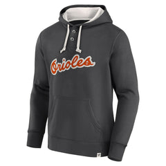 Fanatics Baltimore Orioles Black Plan for Adversity Henley Fleece Pullover Hoodie | MLB US