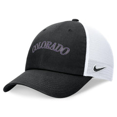 Colorado Rockies Nike Wordmark Adjustable Trucker Hat | MLB New