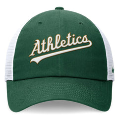 Athletics Nike Wordmark Adjustable Trucker Hat | MLB Outlet