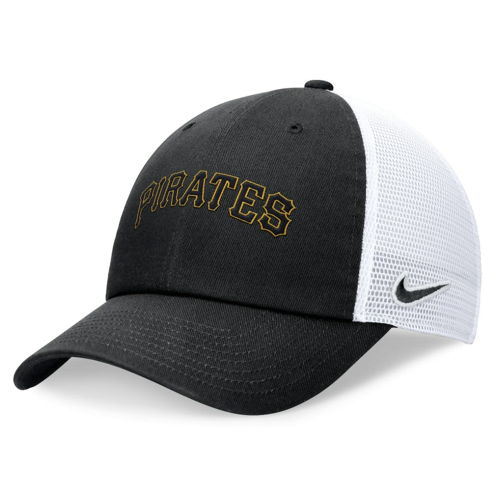 Pittsburgh Pirates Nike Wordmark Adjustable Trucker Hat | MLB New