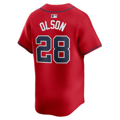 Matt Olson Atlanta Braves Alternate Limited Player Jersey - Red